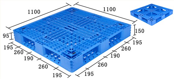 JSL-1111田字塑料托盤輕型（可堆碼）