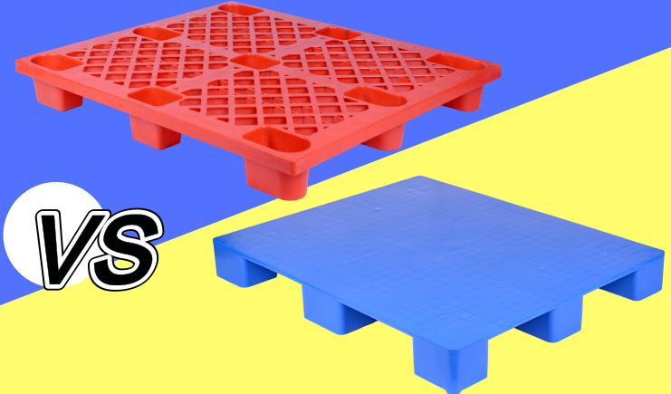 九腳塑料托盤批發(fā)?選網(wǎng)格還是選平板是個問題