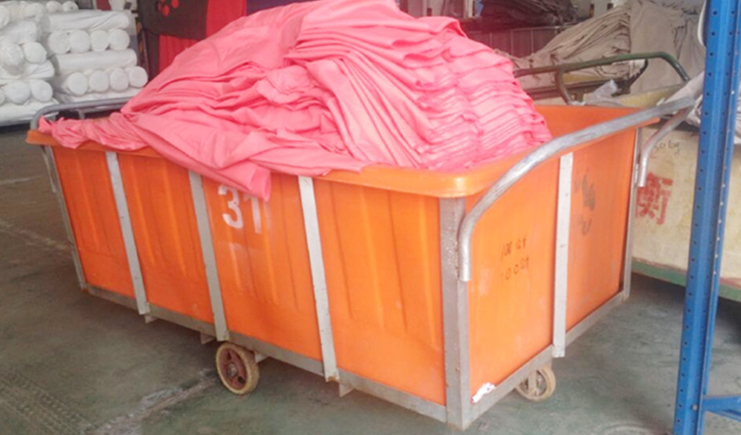 紹興【紡織印染桶】推布車的紡織行業使用