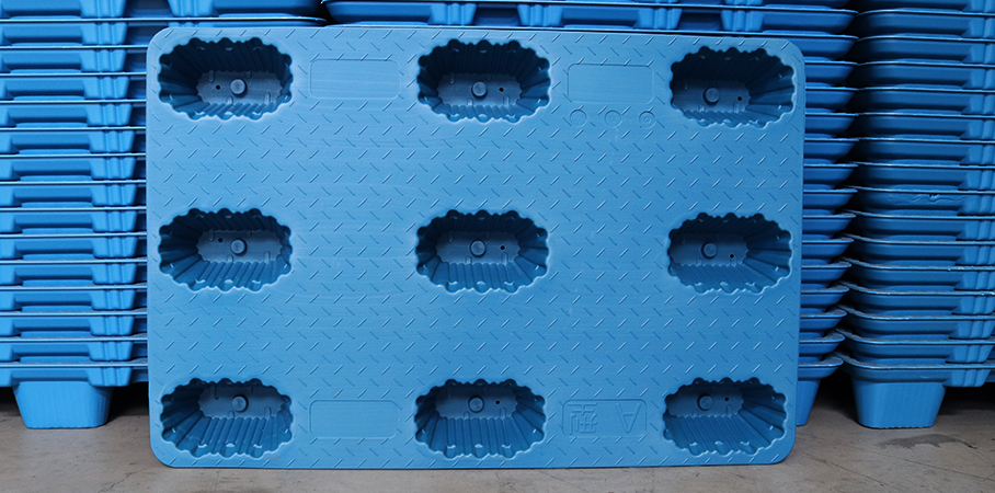 1208 吹塑九腳托盤