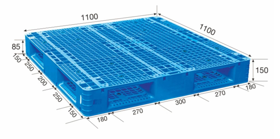 1111雙面網(wǎng)格托盤尺寸圖